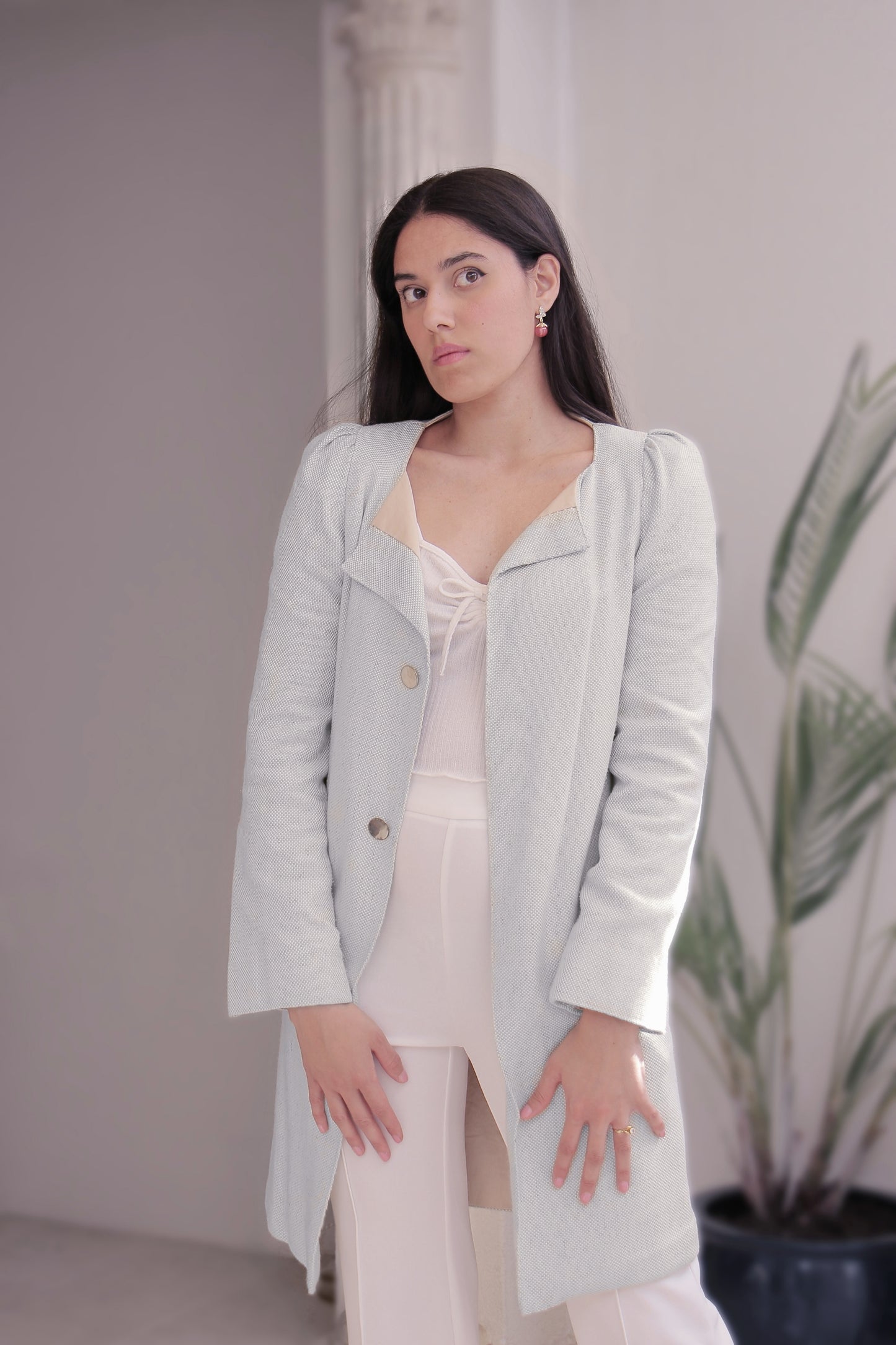 'Peppermint Dream' Bamboo Coat