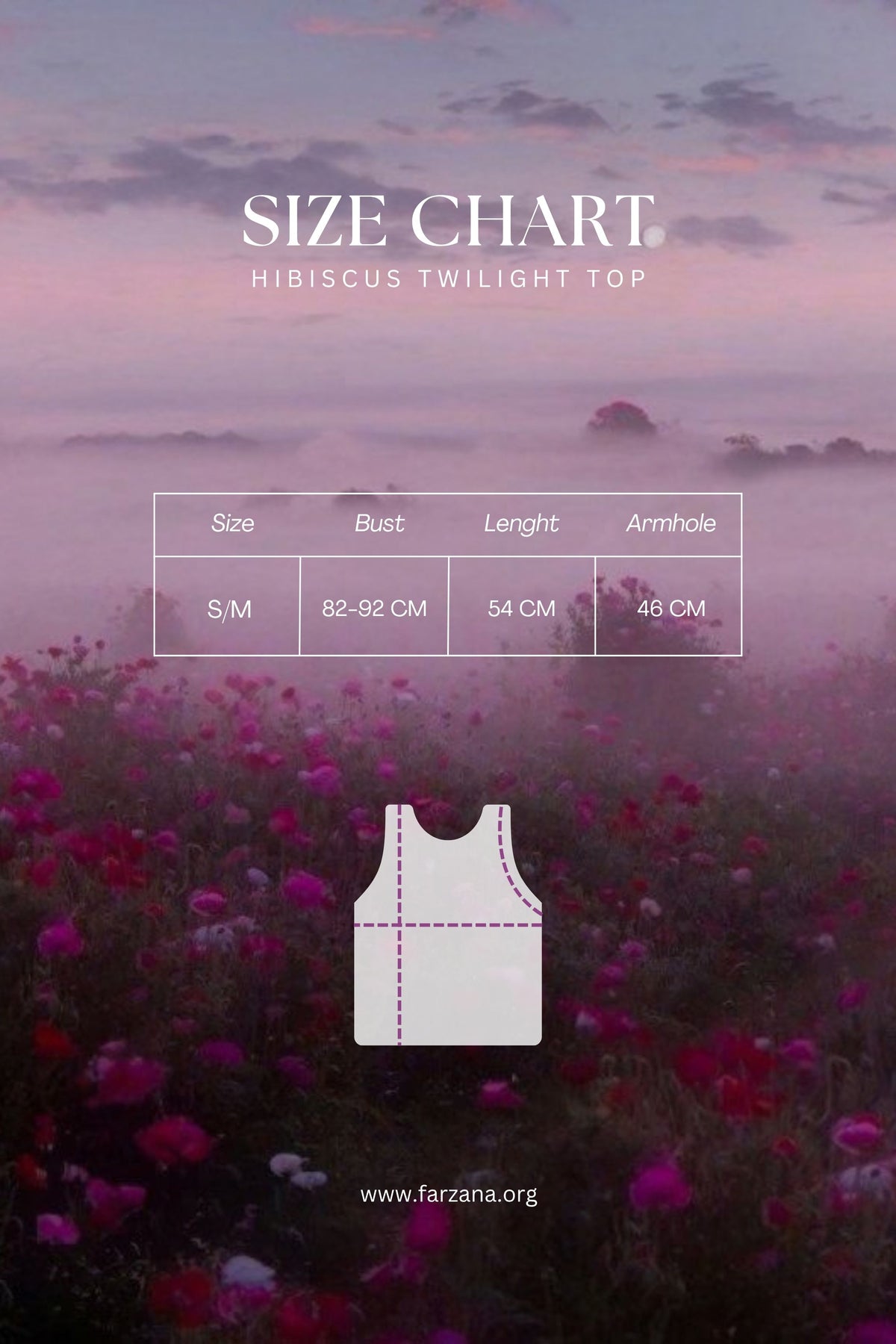 'Hibiscus Twilight' Silk Chiffon Top